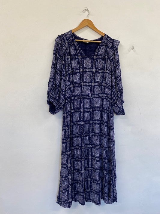 Fabulous Saint Tropez Desiree Maxi Dress UkM Blue boho chic SR006