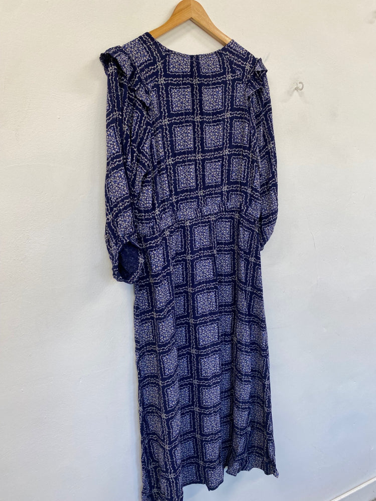 Fabulous Saint Tropez Desiree Maxi Dress UkM Blue boho chic SR006