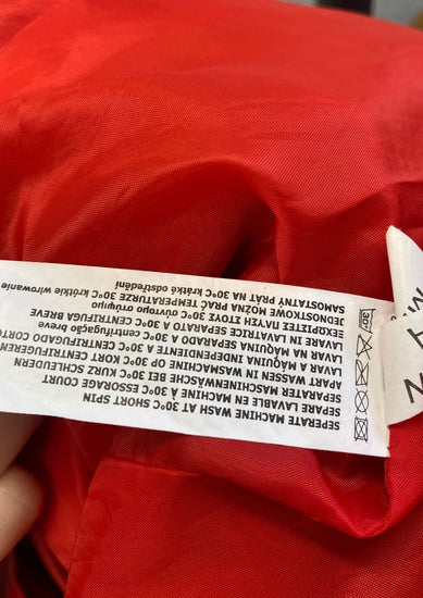 Fabulous Rino & pelle Biker Jacket UK 12 Red SR006