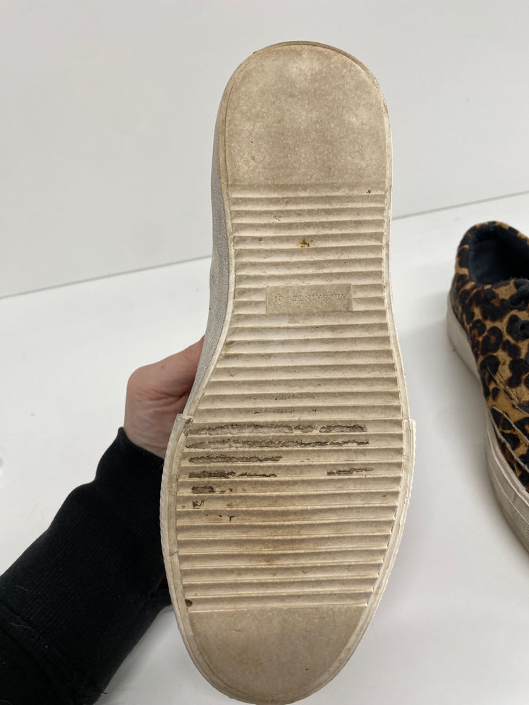 Fabulous All saints Mercia leather leopard Sneakers UK5 Leopard print CS001