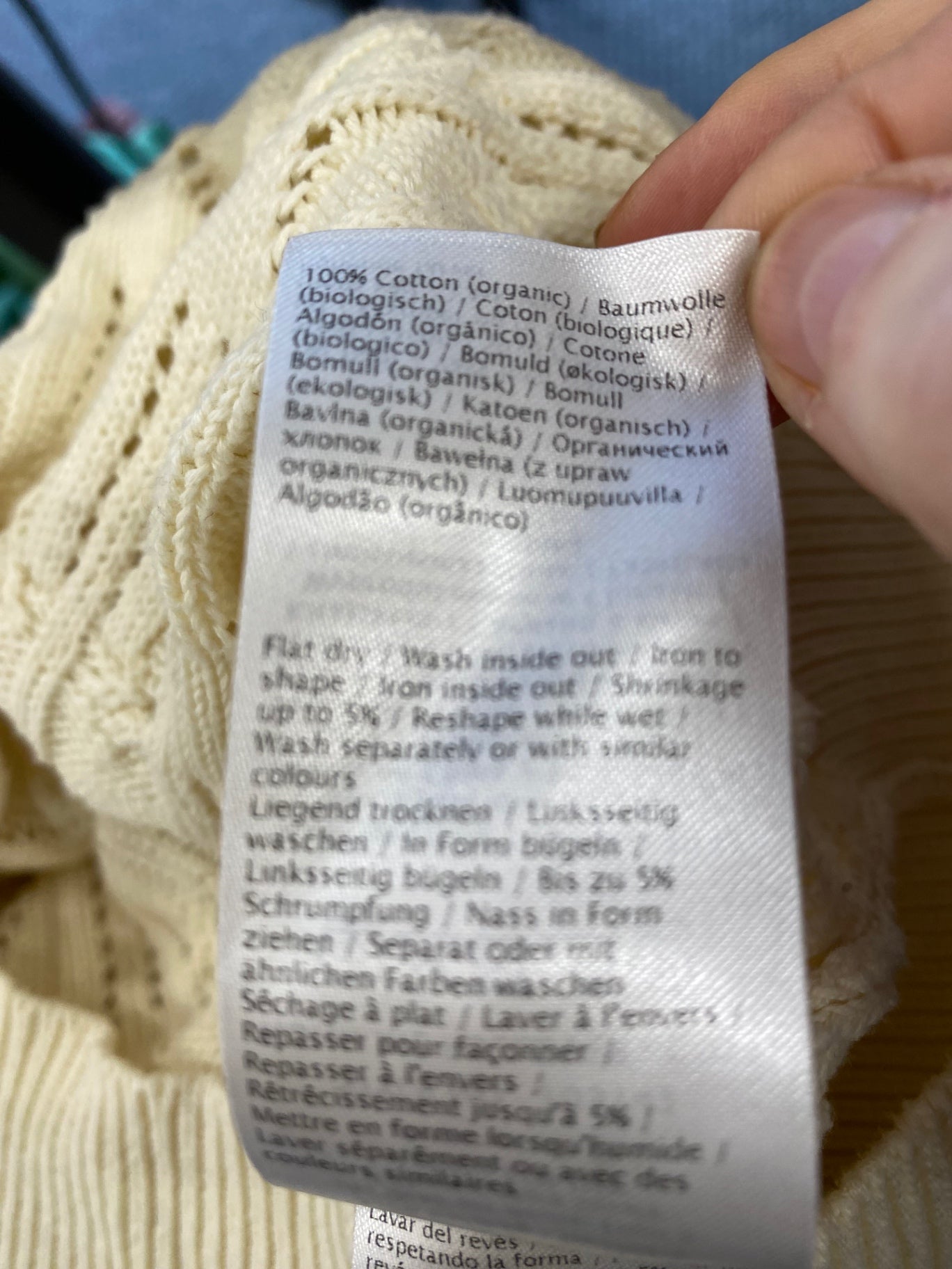 Fabulous Numph crochet retro Sweater UKS Cream SR006