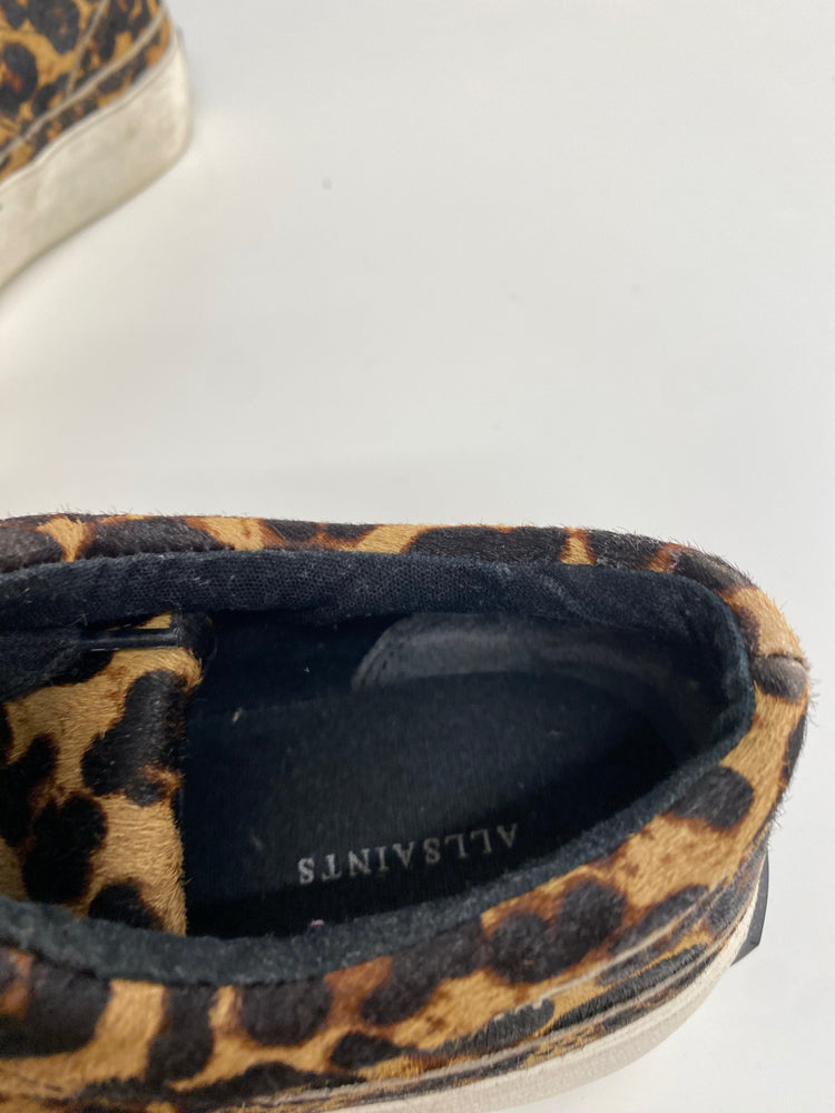 Fabulous All saints Mercia leather leopard Sneakers UK5 Leopard print CS001