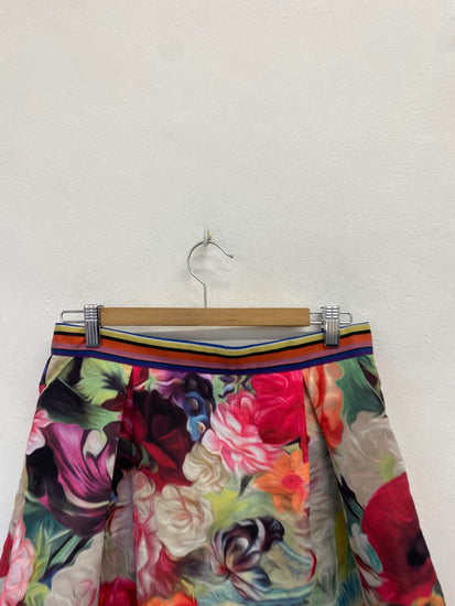 Fabulous Ted Baker Midi Skirt UK 12 Multicolor floral CS001