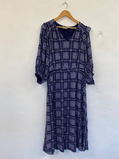 Fabulous Saint Tropez Desiree Maxi Dress UkM Blue boho chic SR006