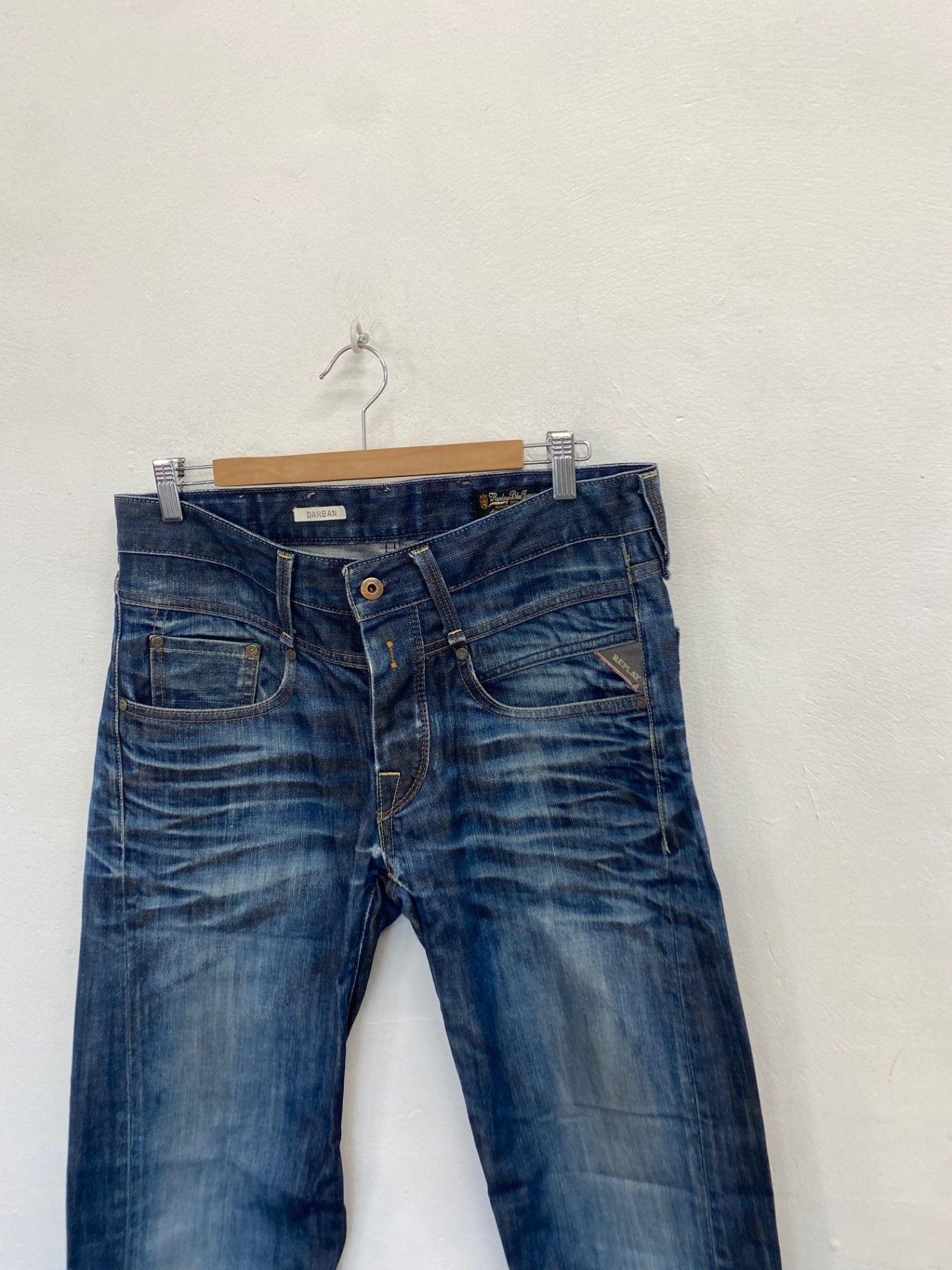 Fabulous Replay darban Straight jeans W32" L34 Blue SW001