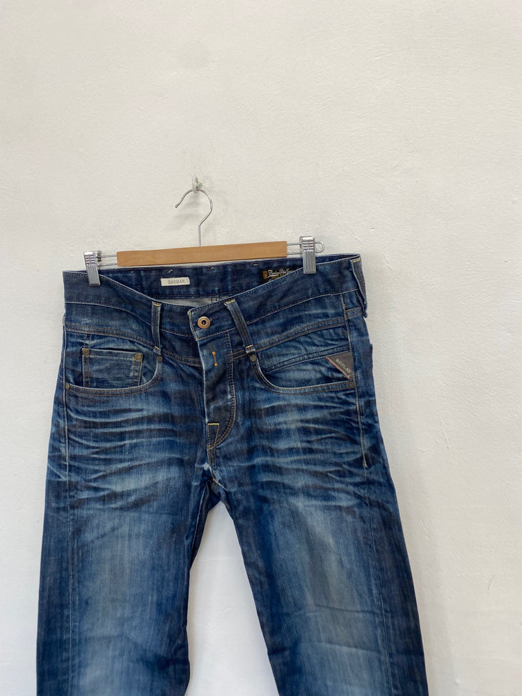 Fabulous Replay darban Straight jeans W32" L34 Blue SW001