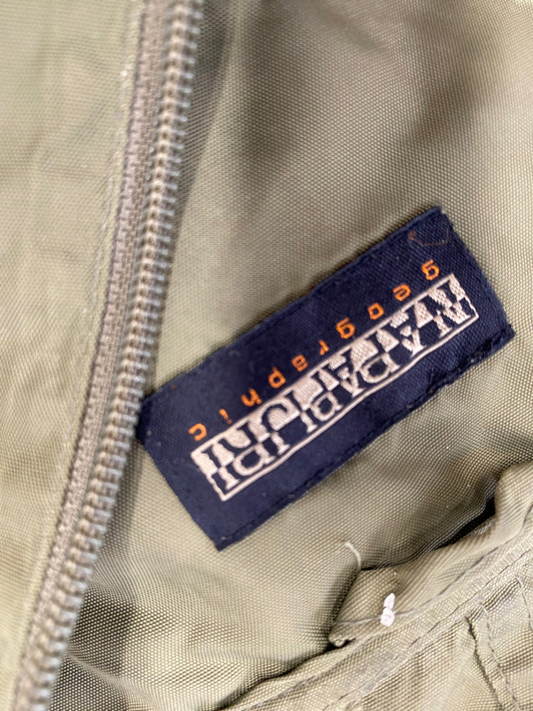 Fabulous NAPAPIJRI rainforest anorak Windbreaker UK L Khaki SW001