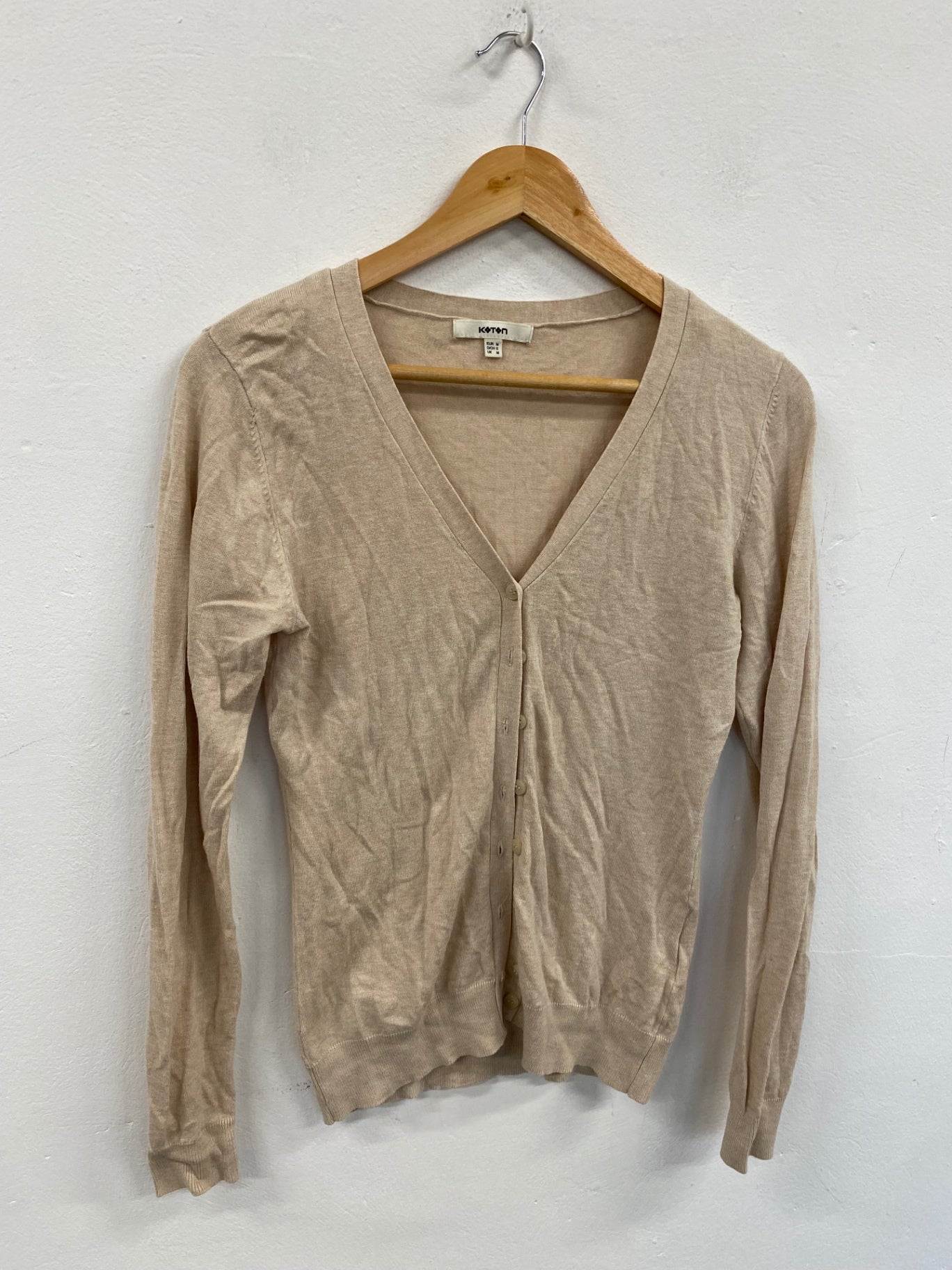Fabulous Koton super soft chic Cardigan UkM Beige SM487