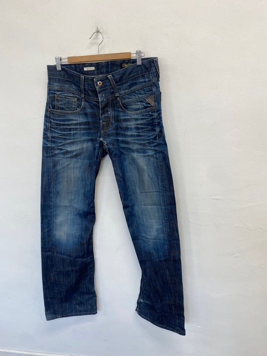 Fabulous Replay darban Straight jeans W32" L34 Blue SW001