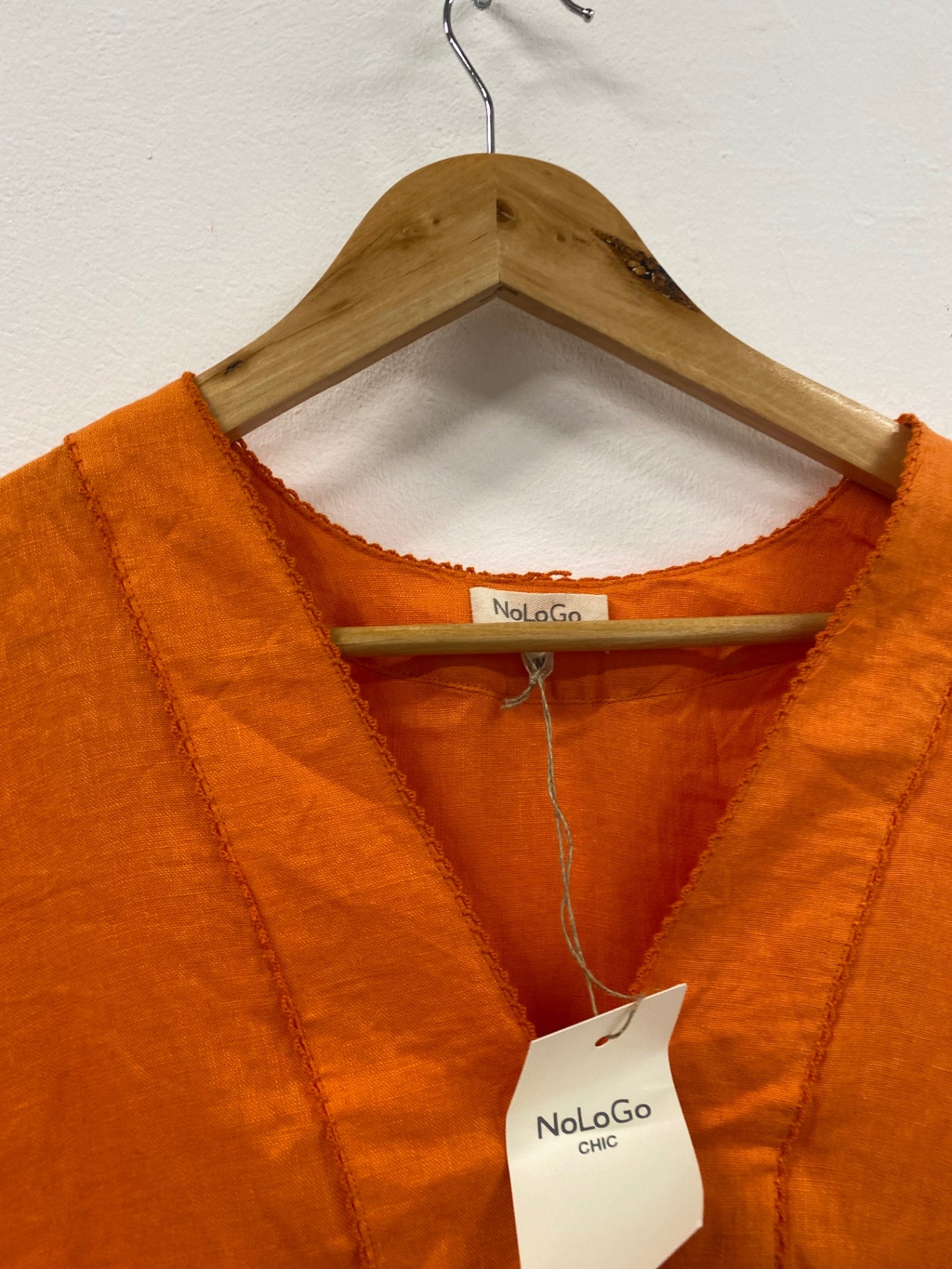 Fabulous NoLogo ethnic linen Dress UKS Orange CS001