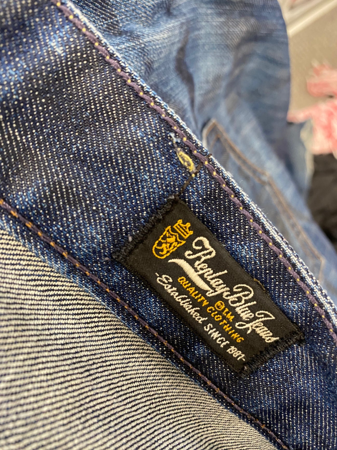 Fabulous Replay darban Straight jeans W32" L34 Blue SW001