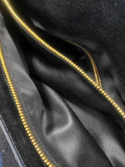 Fabulous Vintage Y2K Moschino Handbag One Size Black Gold hardware SM487