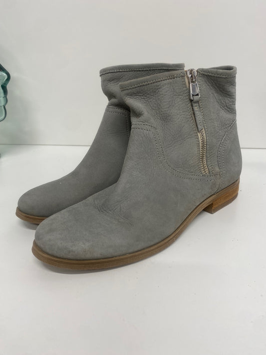 Fabulous Next buttersoft leather suede ankle Boots UK5 petrol Grey AC488