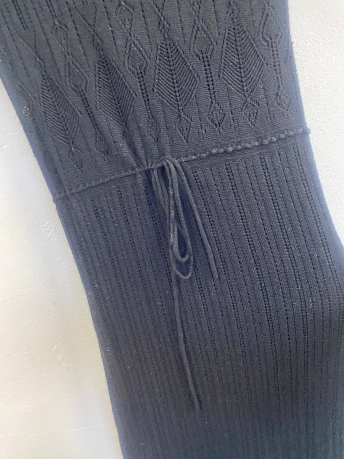 Fabulous Vintage crochet Kookai Dress Uk8 Black y2K AC488