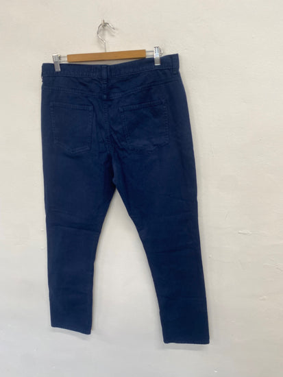 Fabulous Paul Costelloe Chino Trousers UK 34 regular Navy Blue SW001