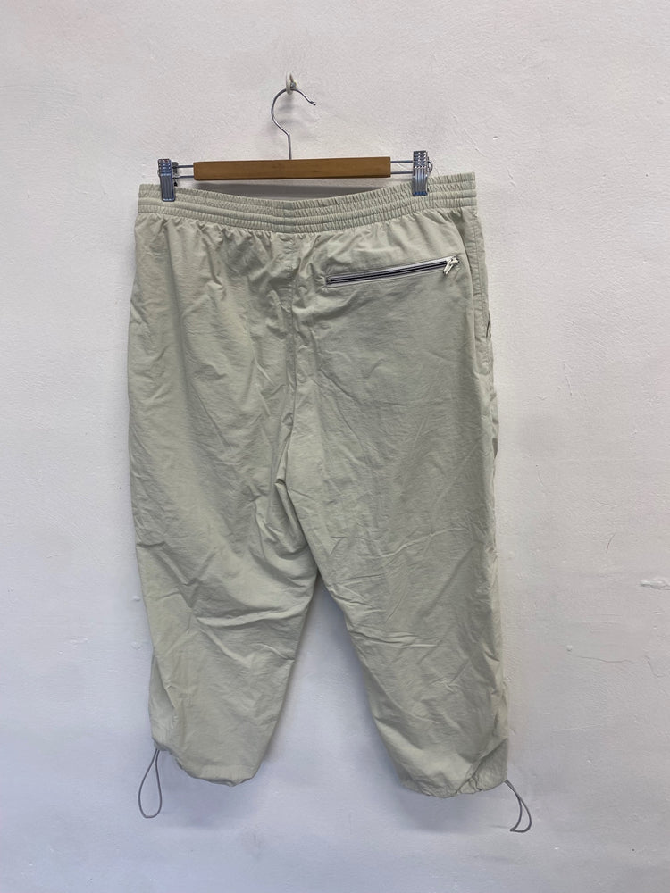 Fabulous Lacoste y2k Cropped trousers UK S Beige track pants 3/4 SW001