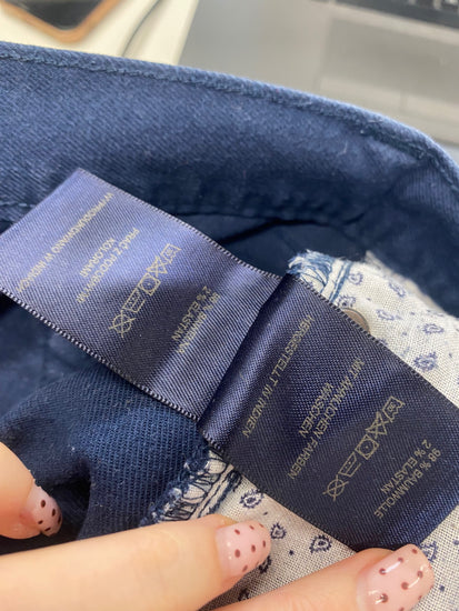 Fabulous Paul Costelloe Chino Trousers UK 34 regular Navy Blue SW001