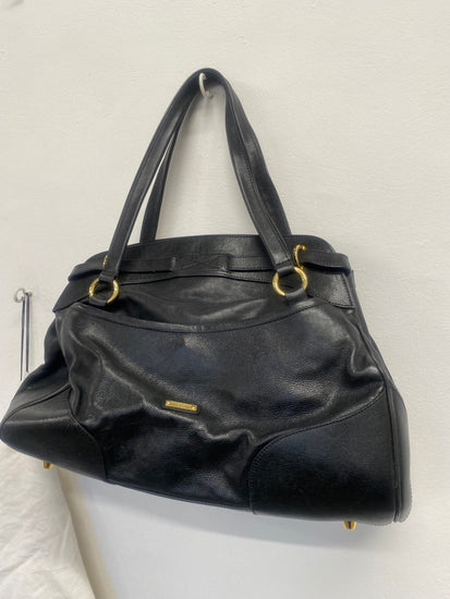 Fabulous Vintage Y2K Moschino Handbag One Size Black Gold hardware SM487