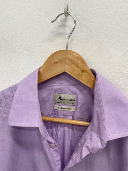Fabulous Aquascutum two fold cotton Shirt 16" Lilac SW001
