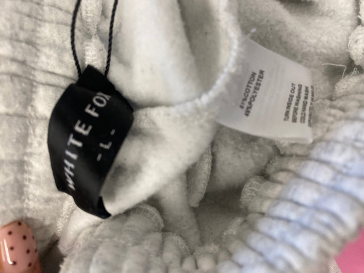 Fabulous White Fox Tracksuit UK M/L Grey hoodie jogger MK482