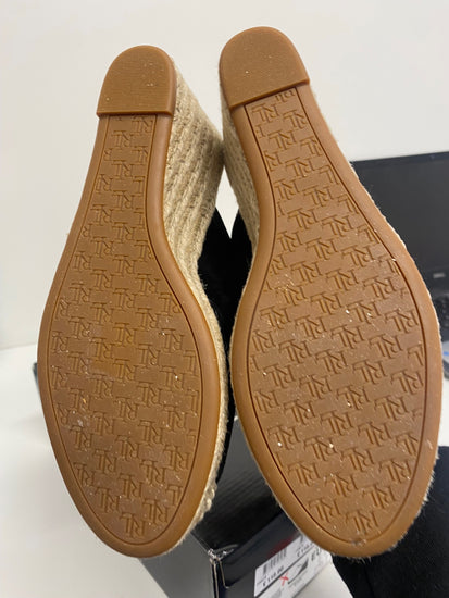 Fabulous Lauren Ralph Lauren Espadrille wedge Shoes UK6 Black LS490