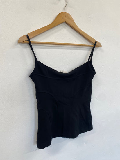 Fabulous Plein Sud corset shaped Top UK12 Black Cami GM143
