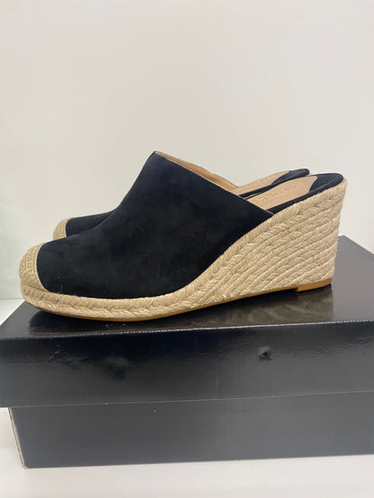 Fabulous Lauren Ralph Lauren Espadrille wedge Shoes UK6 Black LS490