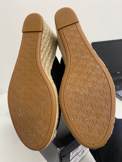 Fabulous Lauren Ralph Lauren Espadrille wedge Shoes UK6 Black LS490