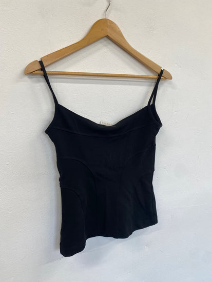 Fabulous Plein Sud corset shaped Top UK12 Black Cami GM143