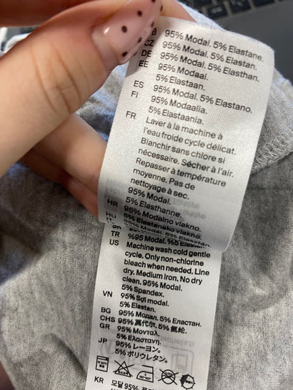 Fabulous Cos Long sleeve top UK M Grey turtleneck VG491