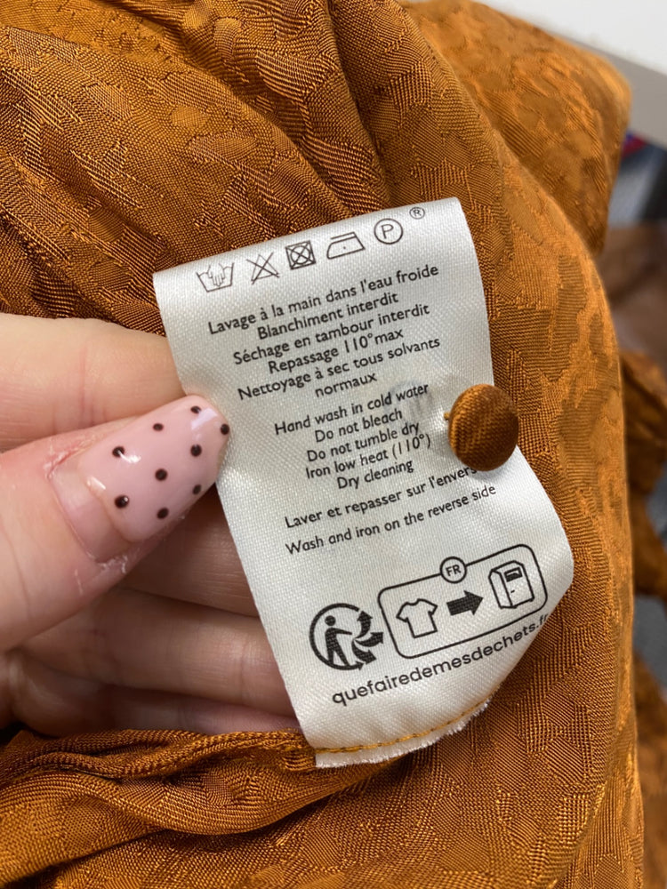 Fabulous Sezane tinsley Midi Dress Uk 10 Bronze MW492