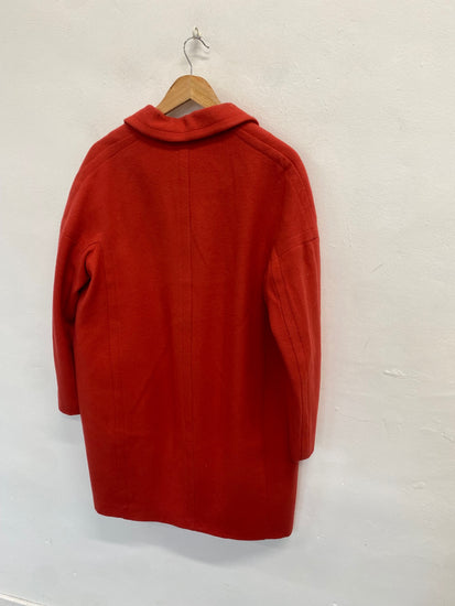 Fabulous Wallis Peacoat UK 14 Red wool blend VG491