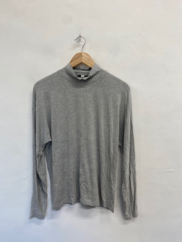 Fabulous Cos Long sleeve top UK M Grey turtleneck VG491