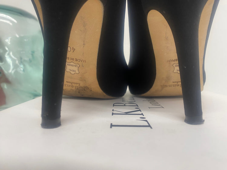 Fabulous Lk Bennett formal court heeled shoes  Uk7 Black VG491