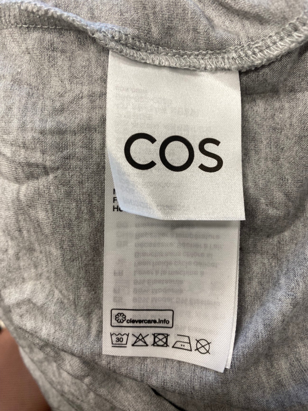 Fabulous Cos Long sleeve top UK M Grey turtleneck VG491