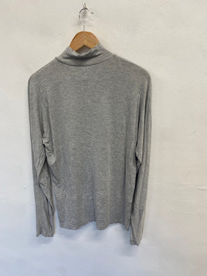 Fabulous Cos Long sleeve top UK M Grey turtleneck VG491