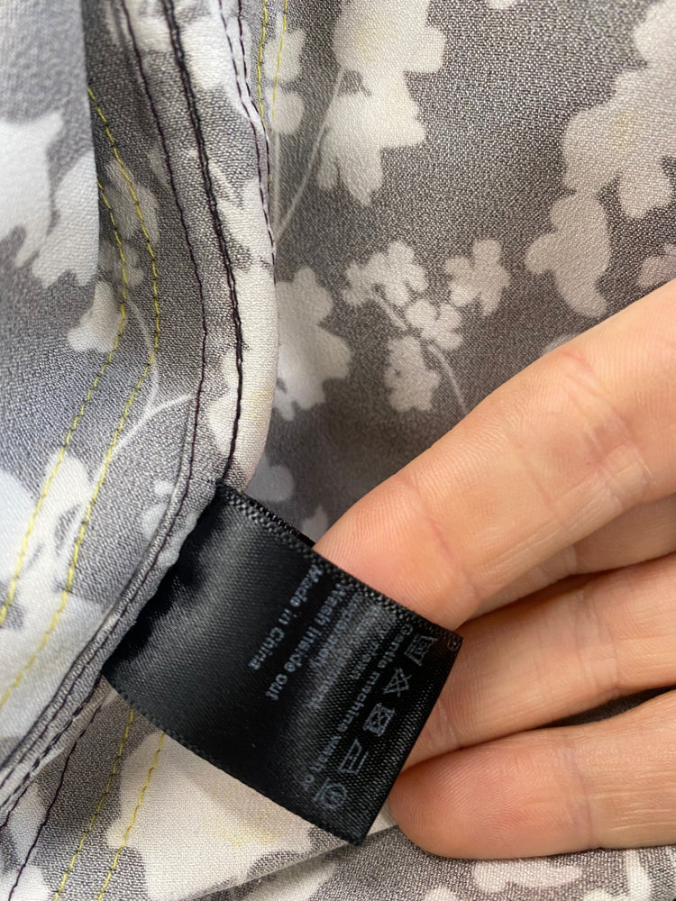 Fabulous ME+EM racer back floral Top Uk10 Black Yellow MW492