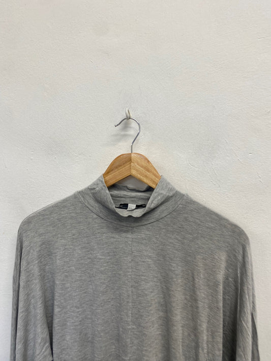 Fabulous Cos Long sleeve top UK M Grey turtleneck VG491