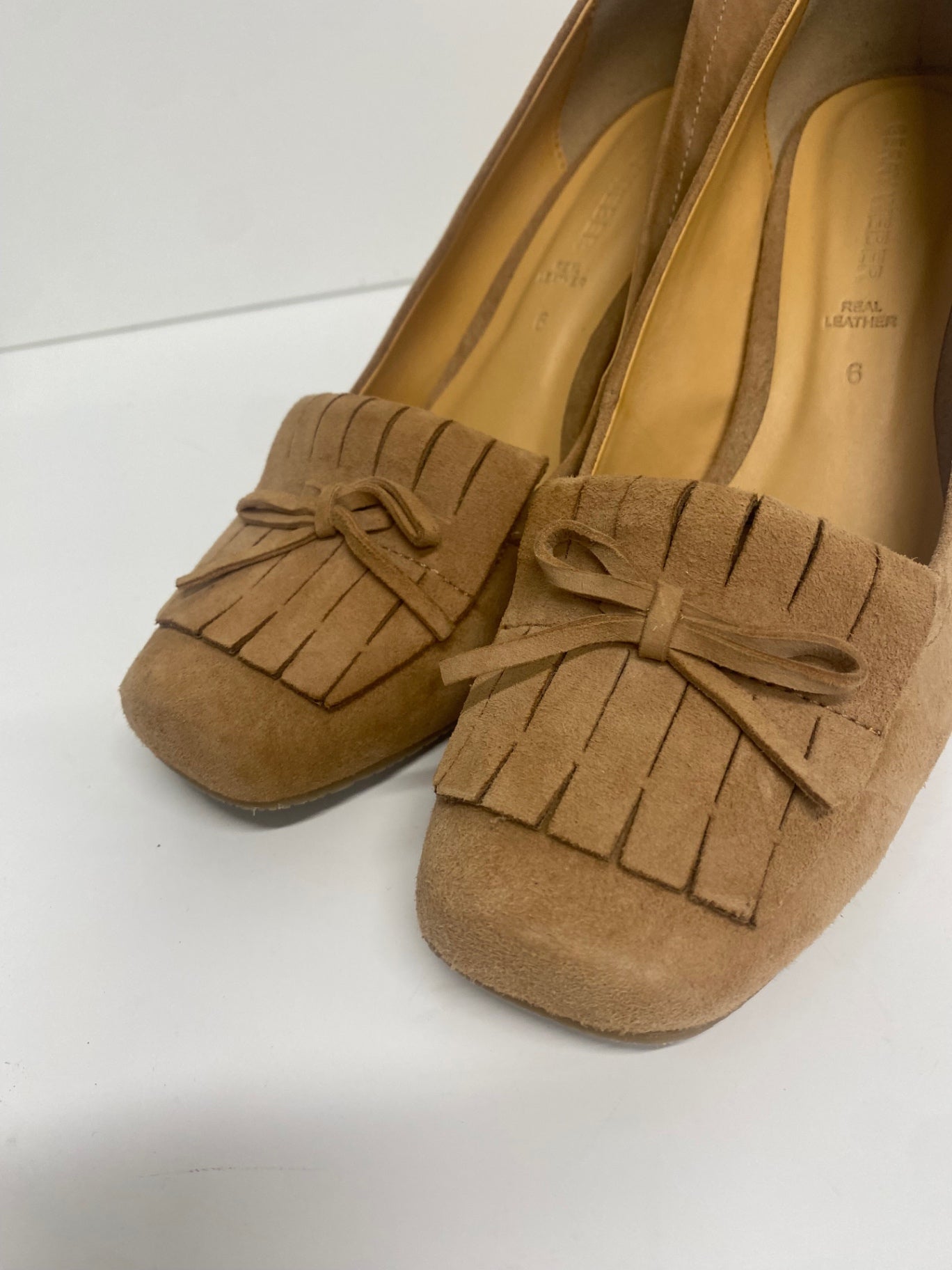 Fabulous Gerry Weber fringe tassel heeled Pumps UK6 Brown VG491