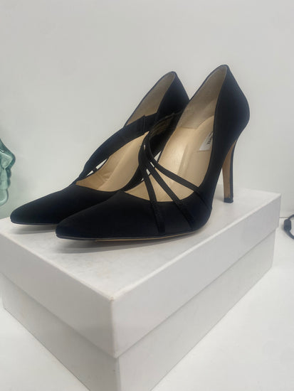 Fabulous Lk Bennett formal court heeled shoes  Uk7 Black VG491