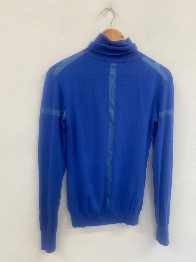 Fabulous Matthew Williamson cashmere blend Sweater UK12 Blue Stunning SH493