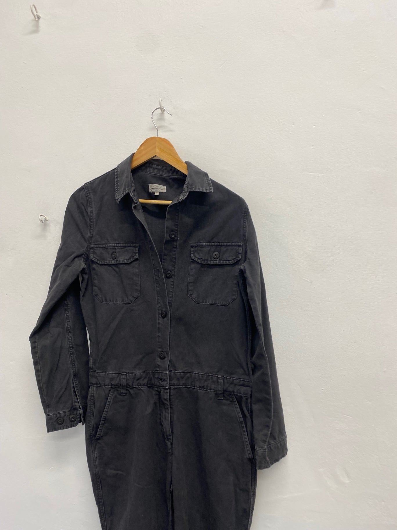 Fabulous Hatford Jumpsuit UK 8 Black denim boiler suit SH493