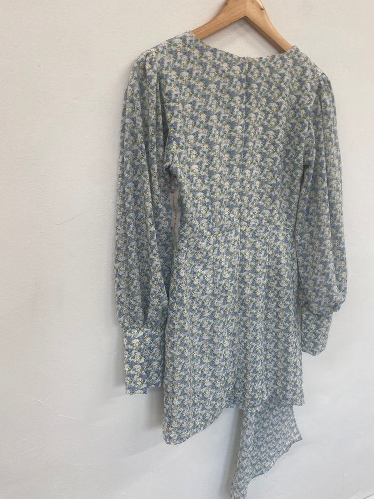 Fabulous Ghospell floral romantic ethereal Dress UKS Light Blue SH493