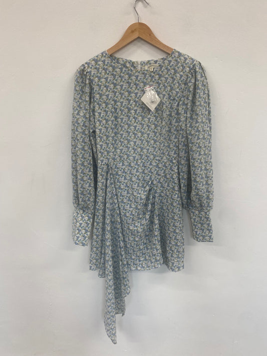 Fabulous Ghospell floral romantic ethereal Dress UKS Light Blue SH493