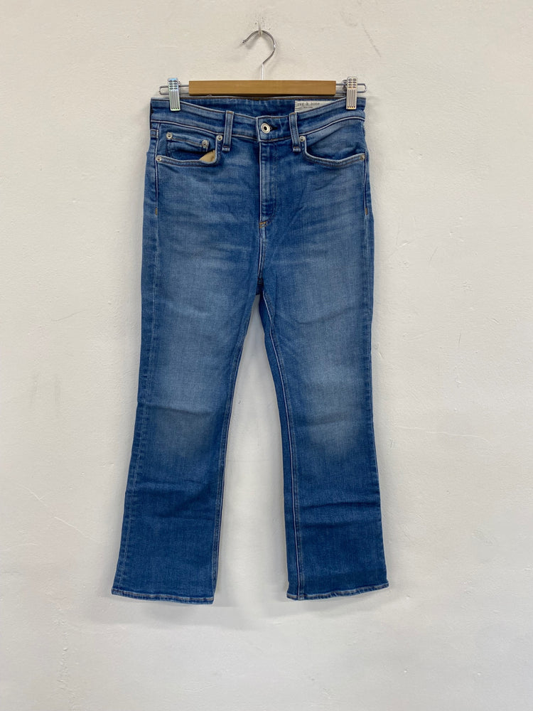 Fabulous Rag & Bone Nina high waist Jeans Uk8 Blue SH493