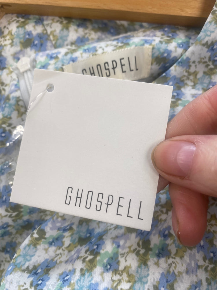 Fabulous Ghospell floral romantic ethereal Dress UKS Light Blue SH493