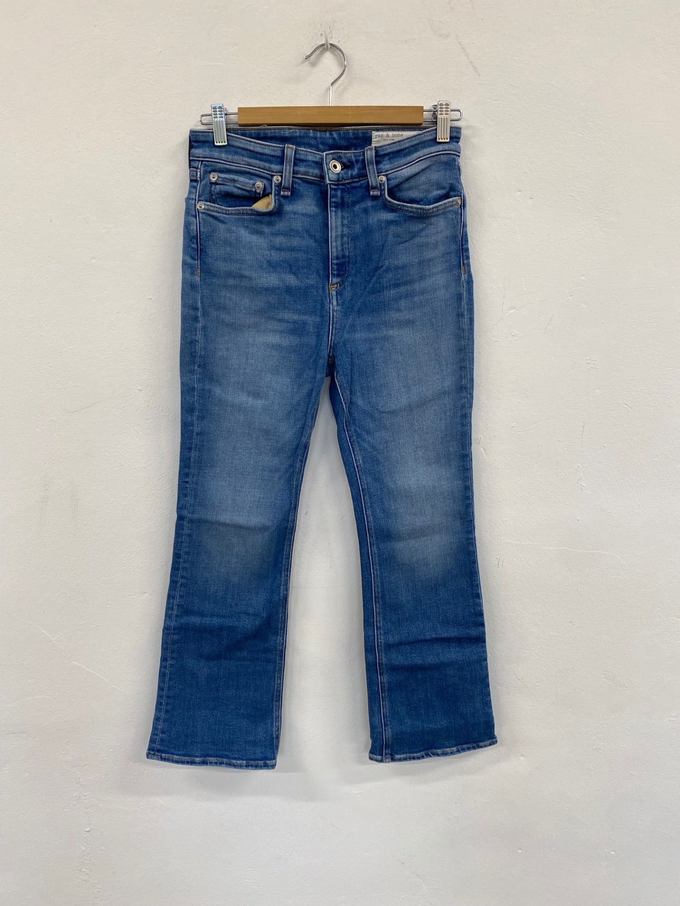 Fabulous Rag & Bone Nina high waist Jeans Uk8 Blue SH493