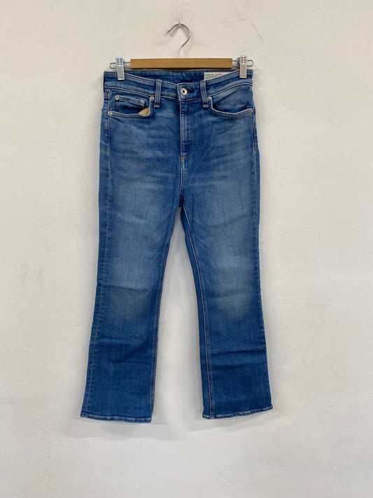 Fabulous Rag & Bone Nina high waist Jeans Uk8 Blue SH493