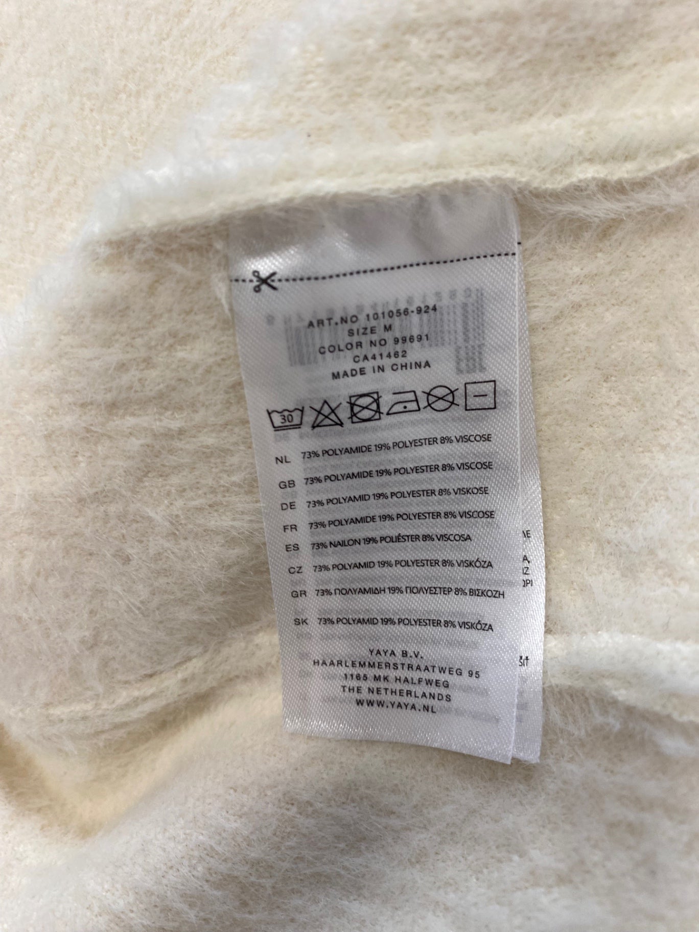 Fabulous Yaya Faux fur jacket UK M Cream fluffy SH493