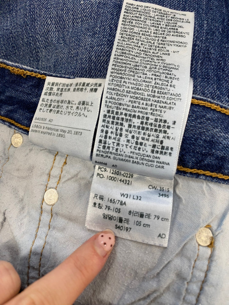 Fabulous Levi’s 501 Straight Cut Jeans W31" Denim Blue BS001